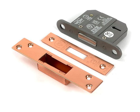 From The Anvil Locks & Latches Polished Bronze / 5 Lever Deadlocks / 2.5" / 65mm From The Anvil - Polished Bronze 2.5" 5 Lever BS Dead Lock