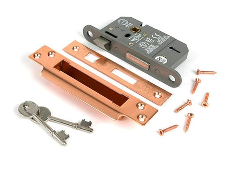 From The Anvil Locks & Latches Polished Bronze / 5 Lever Sashlocks / 2.5" / 65mm From The Anvil - Polished Bronze 2.5" 5 Lever BS Sash Lock