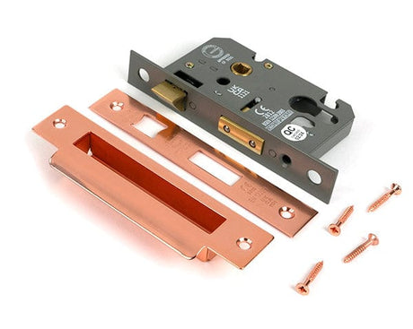 From The Anvil Locks & Latches Polished Bronze / DIN Euro Sash Lock / 2.5" / 65mm From The Anvil - Polished Bronze 2.5" Euro Profile Sash Lock