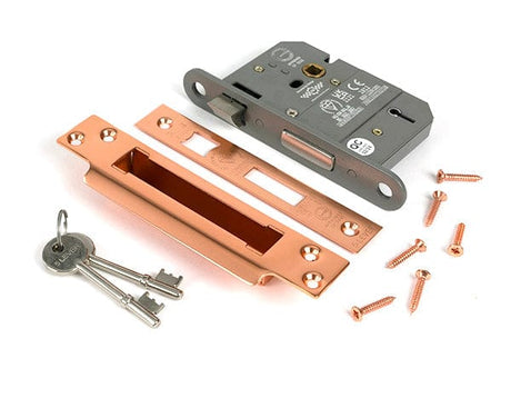 From The Anvil Locks & Latches Polished Bronze / 5 Lever Sashlocks / 3" / 76mm From The Anvil - Polished Bronze 3" 5 Lever BS Sash Lock KA
