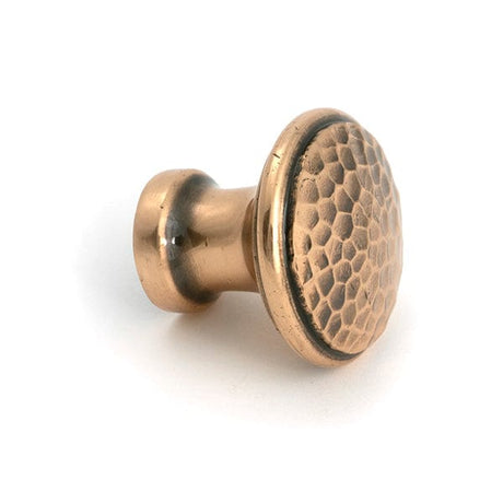 From The Anvil Cabinet Hardware Polished Bronze / Cabinet Knobs / Medium From The Anvil - Polished Bronze Hammered Cabinet Knob - Medium