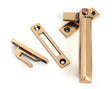 From The Anvil Window Furniture Polished Bronze / Yes / Mortice & Hook Place From The Anvil - Polished Bronze Locking Art Deco Fastener - RH