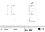From The Anvil Locks & Latches Polished Bronze / Rebate Kits From The Anvil - Polished Bronze Rebate Kit for Heavy Duty Latch