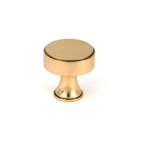 From The Anvil Cabinet Hardware Polished Bronze / Cabinet Knobs / 25mm Dia. From The Anvil - Polished Bronze Scully Cabinet Knob - 25mm