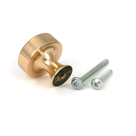 From The Anvil Cabinet Hardware Polished Bronze / Cabinet Knobs / 32mm Dia. From The Anvil - Polished Bronze Scully Cabinet Knob - 32mm