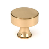 From The Anvil Cabinet Hardware Polished Bronze / Cabinet Knobs / 38mm Dia. From The Anvil - Polished Bronze Scully Cabinet Knob - 38mm