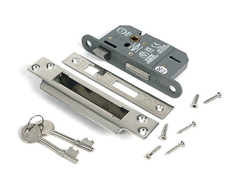 From The Anvil Locks & Latches Polished Chrome / 5 Lever Sashlocks / 2.5" / 65mm From The Anvil - Polished Chrome 2.5" 5 Lever BS Sash Lock KA