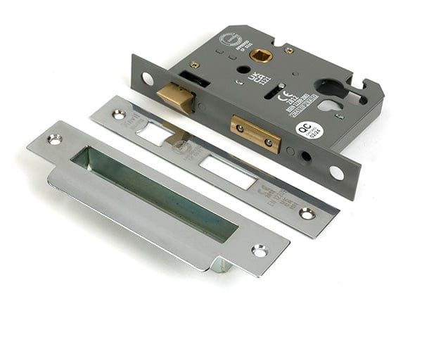 From The Anvil Locks & Latches Polished Chrome / DIN Euro Sash Lock / 3" / 76mm From The Anvil - Polished Chrome 3" Euro Profile Sash Lock