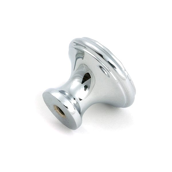 From The Anvil Cabinet Hardware Polished Chrome / Cabinet Knobs / Medium From The Anvil - Polished Chrome Hammered Cabinet Knob - Medium