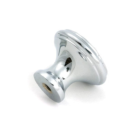 From The Anvil Cabinet Hardware Polished Chrome / Cabinet Knobs / Medium From The Anvil - Polished Chrome Hammered Cabinet Knob - Medium