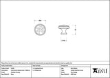 From The Anvil Cabinet Hardware Polished Chrome / Cabinet Knobs / Medium From The Anvil - Polished Chrome Hammered Cabinet Knob - Medium