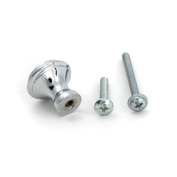 From The Anvil Cabinet Hardware Polished Chrome / Cabinet Knobs / Small From The Anvil - Polished Chrome Hammered Cabinet Knob - Small