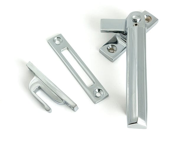From The Anvil Window Furniture Polished Chrome / Yes / Mortice & Hook Place From The Anvil - Polished Chrome Locking Art Deco Fastener - RH