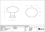 From The Anvil Cabinet Hardware Polished Chrome / Cabinet Knobs / 38mm Dia. From The Anvil - Polished Chrome Moore Cabinet Knob - 38mm