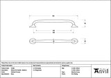 From The Anvil Cabinet Hardware Polished Chrome / Cabinet Pull Handles / Medium From The Anvil - Polished Chrome Moore Pull Handle - Medium