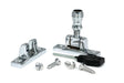 From The Anvil Window Furniture Polished Chrome / Sash Window Brighton Fasteners / Yes From The Anvil - Polished Chrome Prestbury Brighton Fastener - Narrow (Square)