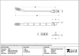 From The Anvil Window Furniture Polished Marine SS (316) / 10"/250mm From The Anvil - Polished Marine SS (316) 10" Reeded Stay