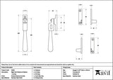From The Anvil Window Furniture Polished Marine SS (316) / Yes / Night Vent From The Anvil - Polished Marine SS (316) Night-Vent Locking Newbury Fastener