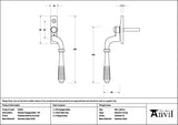 From The Anvil Window Furniture Polished Marine SS (316) / Right Hand / Yes From The Anvil - Polished Marine SS (316) Reeded Espag - RH
