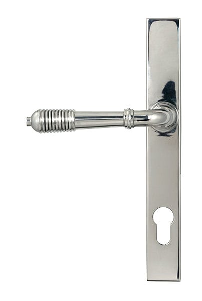 From The Anvil Door Furniture Polished Marine SS (316) / Multi Point Lock Set / 92mm c/c From The Anvil - Polished Marine SS (316) Reeded Slimline Lever Espag. Lock Set