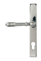 From The Anvil Door Furniture Polished Marine SS (316) / Multi Point Lock Set / 92mm c/c From The Anvil - Polished Marine SS (316) Reeded Slimline Lever Espag. Lock Set