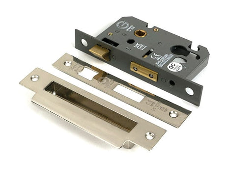 From The Anvil Locks & Latches Polished Nickel / DIN Euro Sash Lock / 2.5" / 65mm From The Anvil - Polished Nickel 2.5" Euro Profile Sash Lock