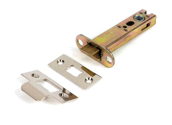 From The Anvil Locks & Latches Polished Nickel / Tubular Mortice Latch / 4" From The Anvil - Polished Nickel 4" Heavy Duty Latch