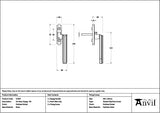 From The Anvil Window Furniture Polished Nickel / Right Hand / Yes From The Anvil - Polished Nickel Art Deco Espag - RH