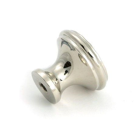From The Anvil Cabinet Hardware Polished Nickel / Cabinet Knobs / Medium From The Anvil - Polished Nickel Hammered Cabinet Knob - Medium
