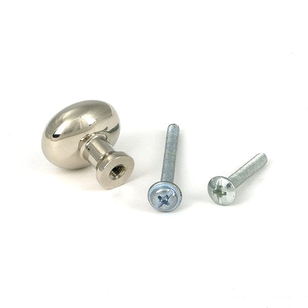 From The Anvil Cabinet Hardware Polished Nickel / Cabinet Knobs / 25mm Dia. From The Anvil - Polished Nickel Moore Cabinet Knob - 25mm