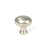 From The Anvil Cabinet Hardware Polished Nickel / Cabinet Knobs / 25mm Dia. From The Anvil - Polished Nickel Moore Cabinet Knob - 25mm
