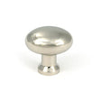 From The Anvil Cabinet Hardware Polished Nickel / Cabinet Knobs / 32mm Dia. From The Anvil - Polished Nickel Moore Cabinet Knob - 32mm