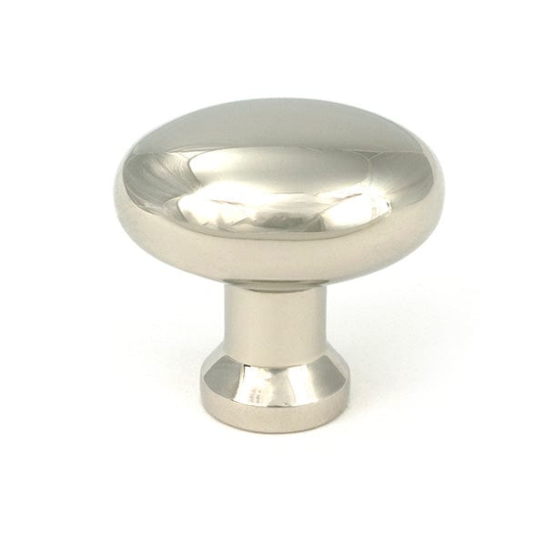 From The Anvil Cabinet Hardware Polished Nickel / Cabinet Knobs / 38mm Dia. From The Anvil - Polished Nickel Moore Cabinet Knob - 38mm