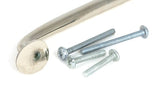 From The Anvil Cabinet Hardware Polished Nickel / Cabinet Pull Handles / Medium From The Anvil - Polished Nickel Moore Pull Handle - Medium