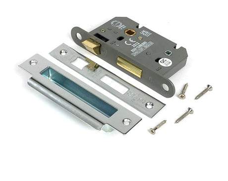 From The Anvil Locks & Latches Polished Stainless Steel / Bathroom Lock / 2.5" / 65mm From The Anvil - Polished SS 2.5" Heavy Duty Bathroom Mortice Lock