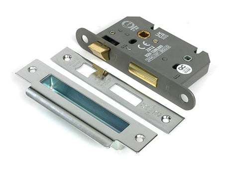 From The Anvil Locks & Latches Polished Stainless Steel / Bathroom Lock / 2.5" / 65mm From The Anvil - Polished SS 2.5" Heavy Duty Bathroom Mortice Lock