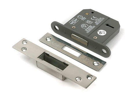 From The Anvil Locks & Latches Polished Stainless Steel / 5 Lever Deadlocks / 3" / 76mm From The Anvil - Polished SS 3" 5 Lever BS Dead Lock KA