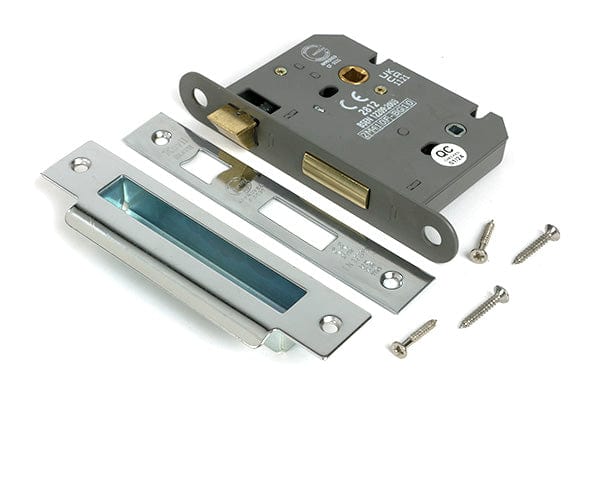 From The Anvil Locks & Latches Polished Stainless Steel / Bathroom Lock / 3" / 76mm From The Anvil - Polished SS 3" Heavy Duty Bathroom Mortice Lock