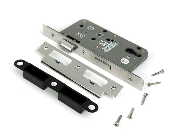 From The Anvil Locks & Latches Polished Stainless Steel / DIN Euro Sash Lock / 2.5" / 65mm From The Anvil - Polished SS Euro Din Sash Lock - 60mm Backset/72mm Centre
