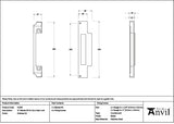 From The Anvil Locks & Latches Polished Stainless Steel / DIN Rebate Kit From The Anvil - Polished SS Rebate Kit for Euro Sash Lock