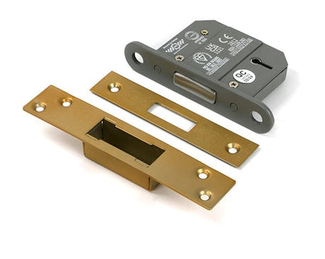 From The Anvil Locks & Latches Satin Brass / 5 Lever Deadlocks / 2.5" / 65mm From The Anvil - Satin Brass 2.5" 5 Lever BS Dead Lock KA