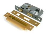 From The Anvil Locks & Latches Satin Brass / DIN Euro Sash Lock / 2.5" / 65mm From The Anvil - Satin Brass 2.5" Euro Profile Sash Lock