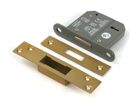 From The Anvil Locks & Latches Satin Brass / 5 Lever Deadlocks / 3" / 76mm From The Anvil - Satin Brass 3" 5 Lever BS Dead Lock