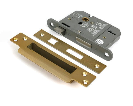 From The Anvil Locks & Latches Satin Brass / 5 Lever Sashlocks / 3" / 76mm From The Anvil - Satin Brass 3" 5 Lever BS Sash Lock KA