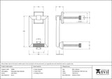 From The Anvil Door Furniture Satin Brass From The Anvil - Satin Brass Brompton Door Knocker