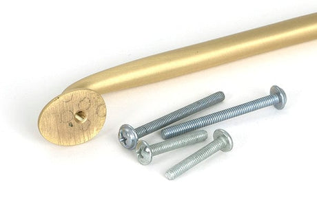 From The Anvil Cabinet Hardware Satin Brass / Cabinet Pull Handles / Medium From The Anvil - Satin Brass Moore Pull Handle - Medium