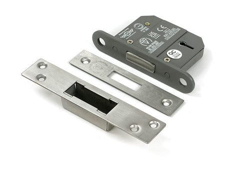From The Anvil Locks & Latches Satin Chrome / 5 Lever Deadlocks / 2.5" / 65mm From The Anvil - Satin Chrome 2.5" 5 Lever BS Dead Lock KA