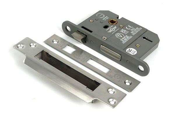From The Anvil Locks & Latches Satin Chrome / 5 Lever Sashlocks / 3" / 76mm From The Anvil - Satin Chrome 3" 5 Lever BS Sash Lock KA