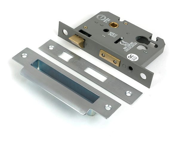 From The Anvil Locks & Latches Satin Chrome / DIN Euro Sash Lock / 3" / 76mm From The Anvil - Satin Chrome 3" Euro Profile Sash Lock