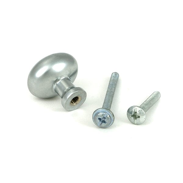 From The Anvil Cabinet Hardware Satin Chrome / Cabinet Knobs / 25mm Dia. From The Anvil - Satin Chrome Moore Cabinet Knob - 25mm